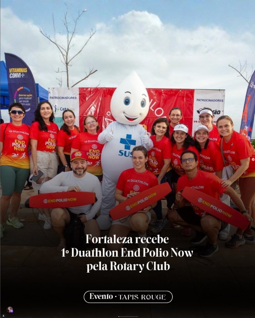 Zé Gotinha no Duathlon End Polio Now